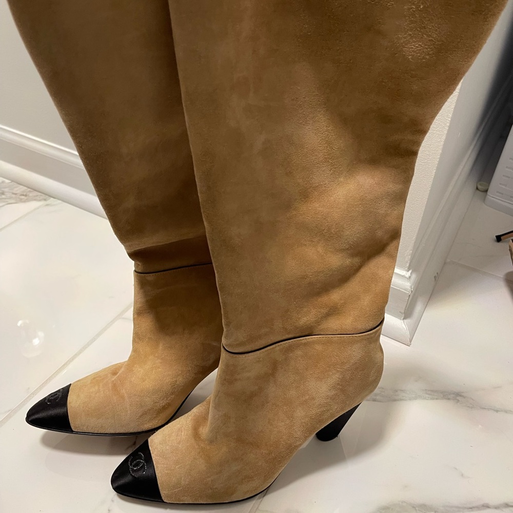 Chanel Suede Boots